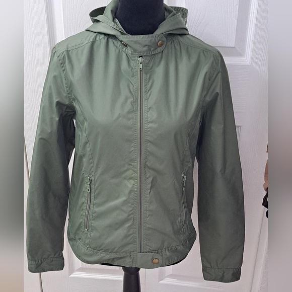 Hurley Olive Green Hooded Windbreaker   Size L - Picture 8 of 12